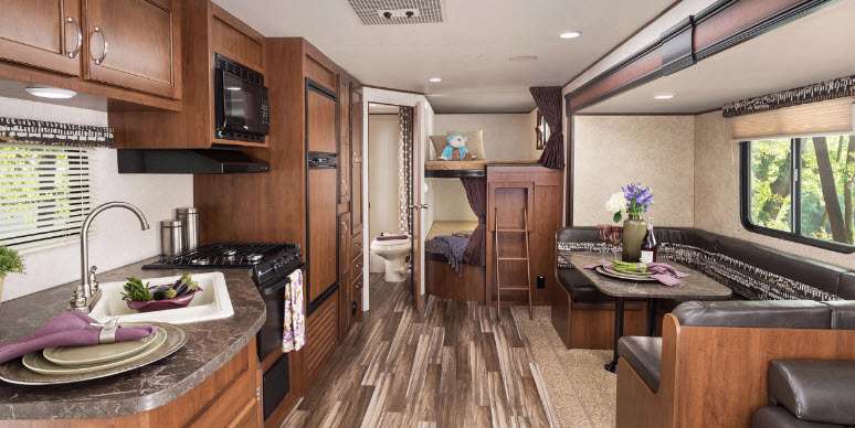 travel trailers under 30 feet with bunks